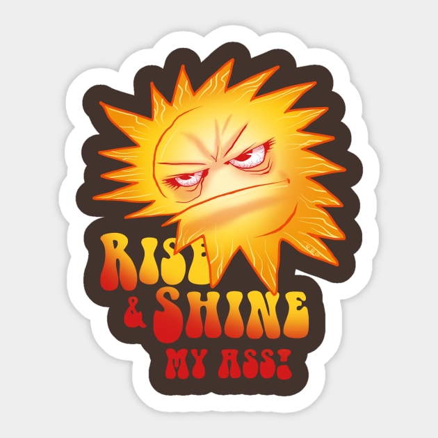 Rise and Shine Sticker by cs3ink